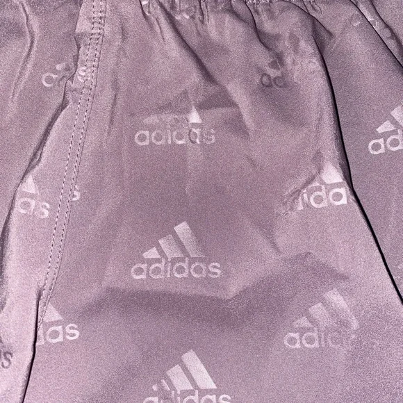 Adidas Women's Lavender Athletic Shorts - Picture 2 of 3